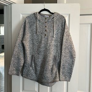 Oversized hooded sweatshirt